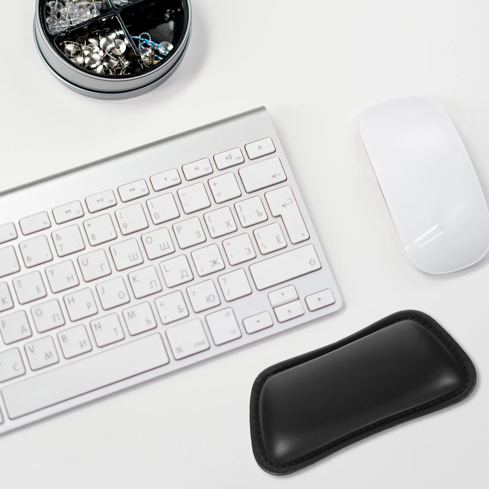 

Pu Sponge Wrist Rest Pad For Computer Keyboard Mouse Ergonomic Office Gaming Non-Slip Support Desk Accessory