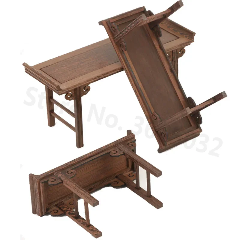 Chinese Low Tea Table, Redwood Wooden Carving Display Rack, Small Decoration Base for Tea Coffee, Traditional Accent Piece