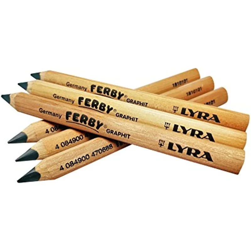 Lyra Ferby Short Tri Grip Triangular Wood Pencils Children Pencils Kindergarten School Supplies Beginner Writing for Kids