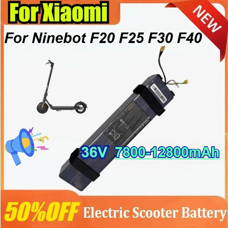 

36V 7800mAh-12800mAh Battery For Xiaomi Ninebot F20 F25 F30 F40 Electric Scooter Accessories Lithium Ion Battery Accessories