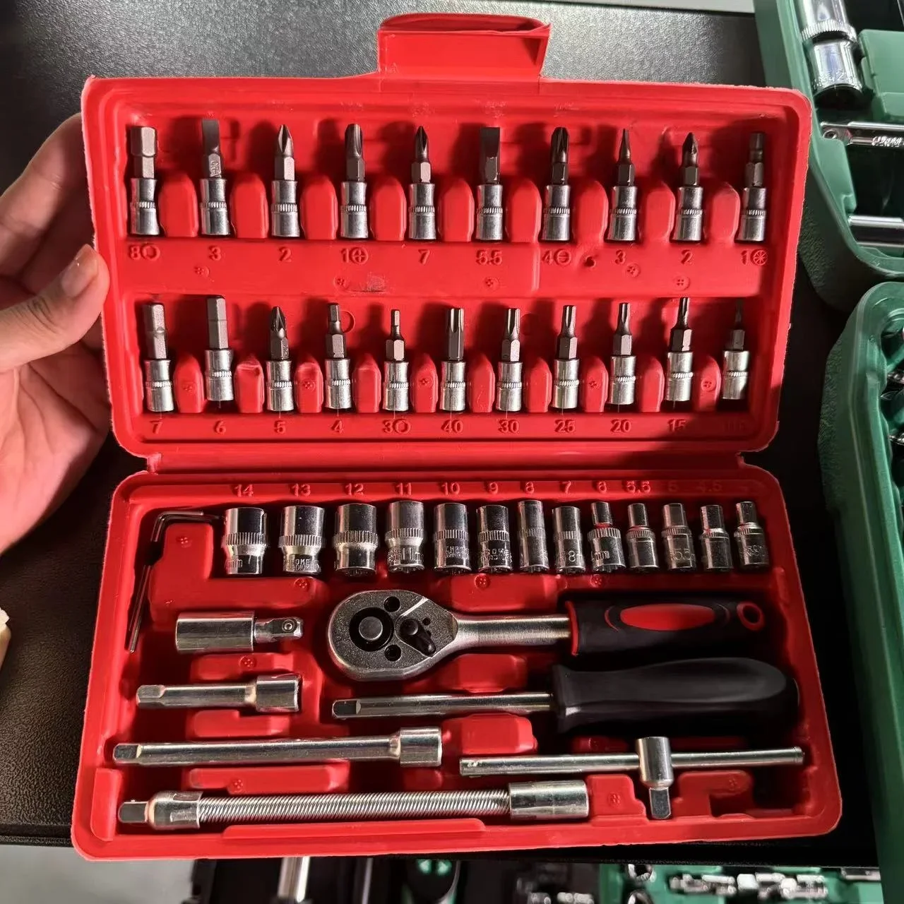 Hardwares Tool Set Mechanical Hand Tools Kit Wrench Tool Box Ratchet Wrench Combination Set