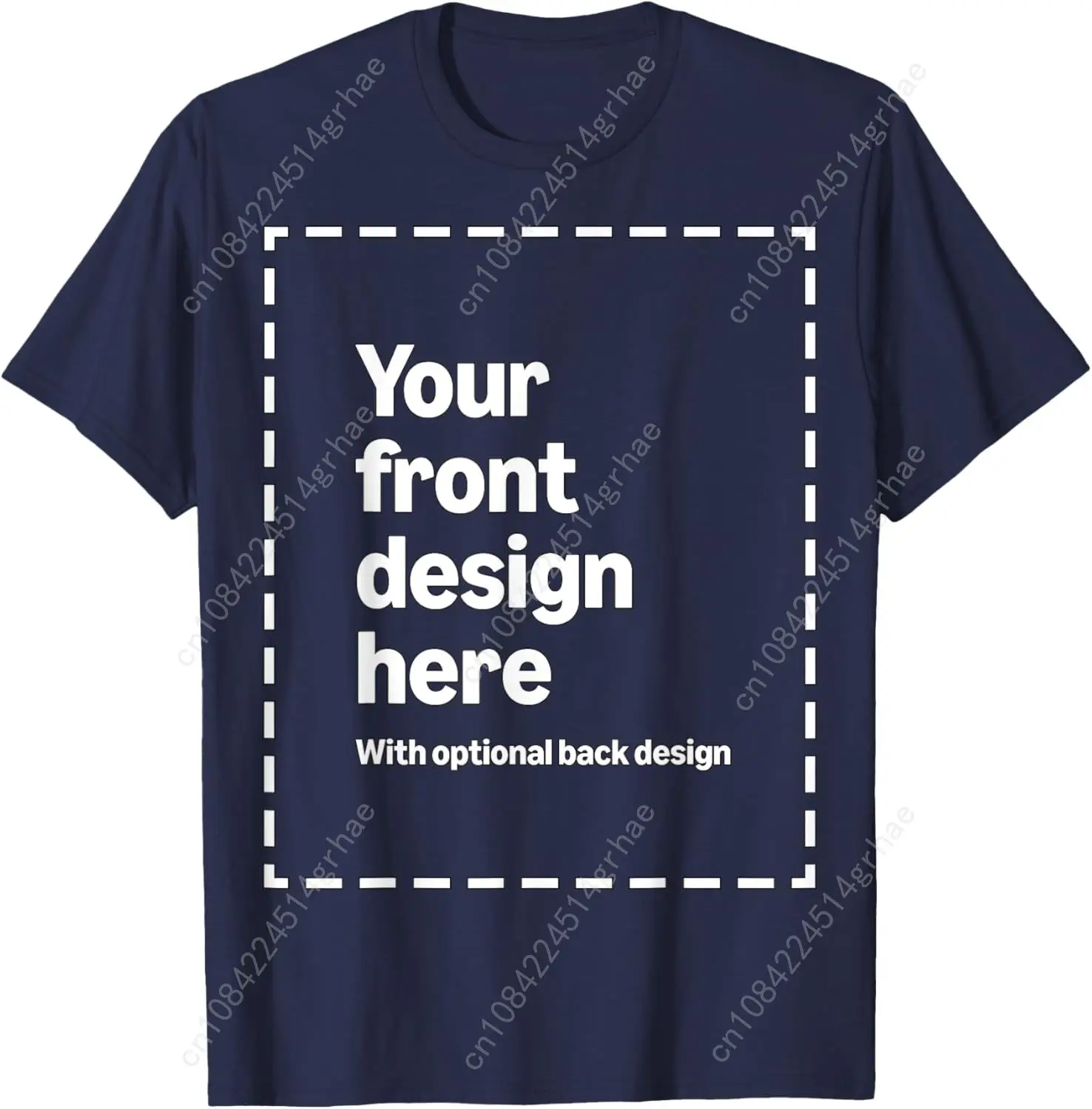 Camiseta personalizada con estampado frontal y trasero con su imagen para hombres, mujeres y niños de Modificar por Amazon Merch bajo demanda
