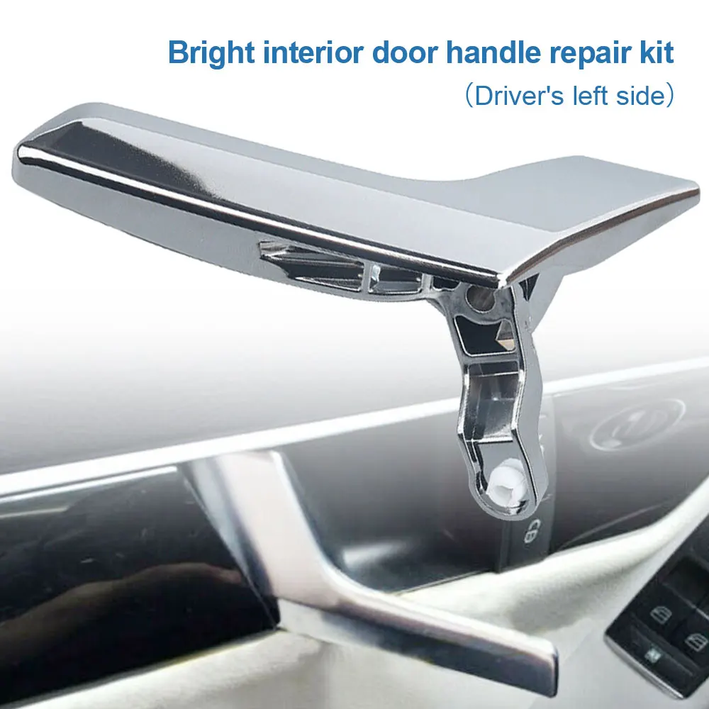 Car Interior Front Rear Left Side Upgraded Door Handle Repair Chromed For Mercedes C250 C300 C350 Inside