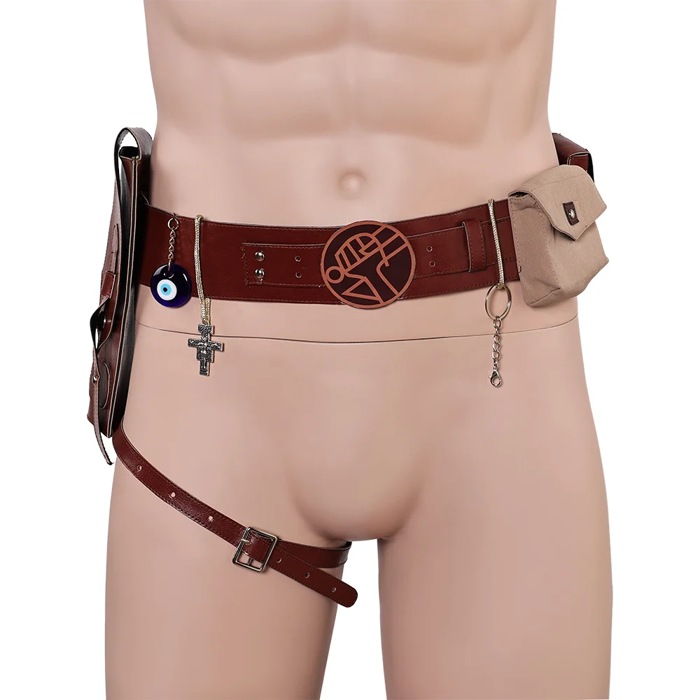 Fantasia Hellboy Holster Waist Belt 2024 Movie Crooked Man Cosplay Disfraz Costume Accessories Men Halloween Carnival Party Prop