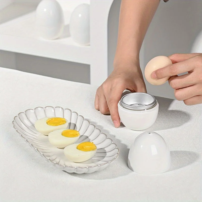 Microwave Egg Steamer Boiler Cooker 1/4 Eggs Capacity Easy Quick 5 Minutes Hard Or Soft Boiled Kitchen Cooking Tools