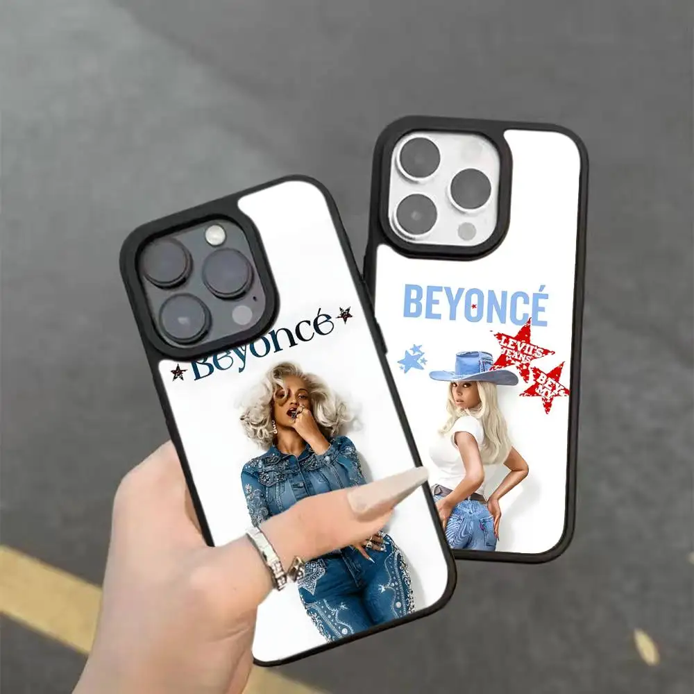 

B-Beyonce Hot Singer PC+TPU Protective Phone Case For IPhone 17 16 Pro Max 15 Plus 14 13 12 11 Cover