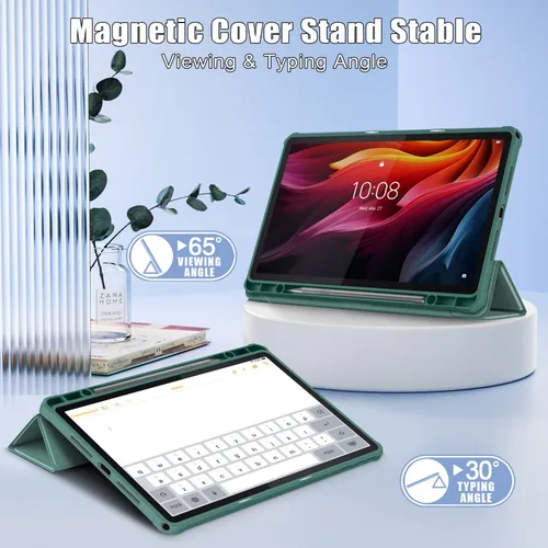 Imagen 2 del producto Funda para Lenovo Tab K11 Plus (2024) 11,5 ""Funda para tableta inteligente soporte plegable Funda magnética para Lenovo TB352FU TB352XU TPU Coque