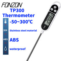 Kitchen Digital Cooking Thermometer -50~300℃ Meat Food Temperature Tester for Cooking /BBQ/Milk TP300 Food Thermometer