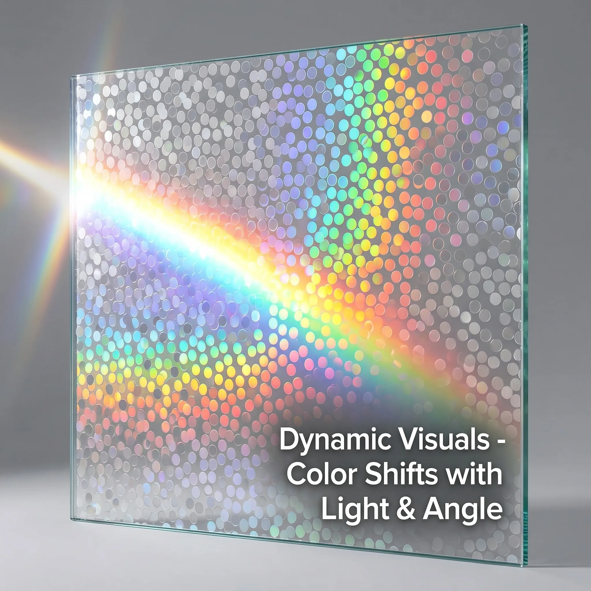 Photochromic Rainbow Window Film Sunlight Activated Color Changing Decorative Static Cling UV Block for Home Office Glass Door