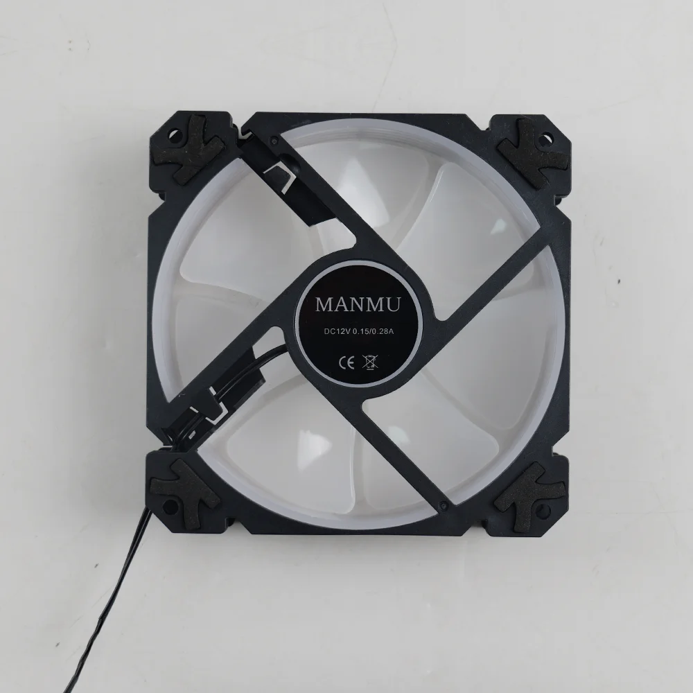 MANMU Case Fan Rainbow Rgb Komputer Gaming Fan Cooler Fan Untuk Pc Rgb 2pin untuk Casing Komputer