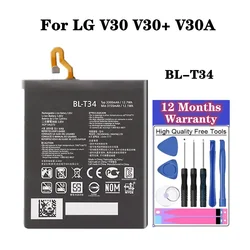 High Quality BLT34 BL-T34 Replacement BatteryFor LG V30 V30+ V30A H930 H932 LS998 3300mAh BL T34 Phone Battery + Tools ,In Stock