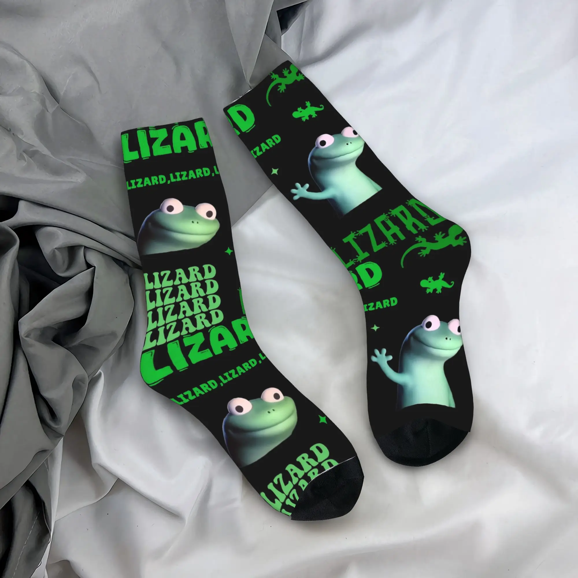Fashion Male Men Socks Casual Tom Lizard Lizard Lizard Meme Animal Sock Graphic Women's Socks Spring Summer Autumn Winter