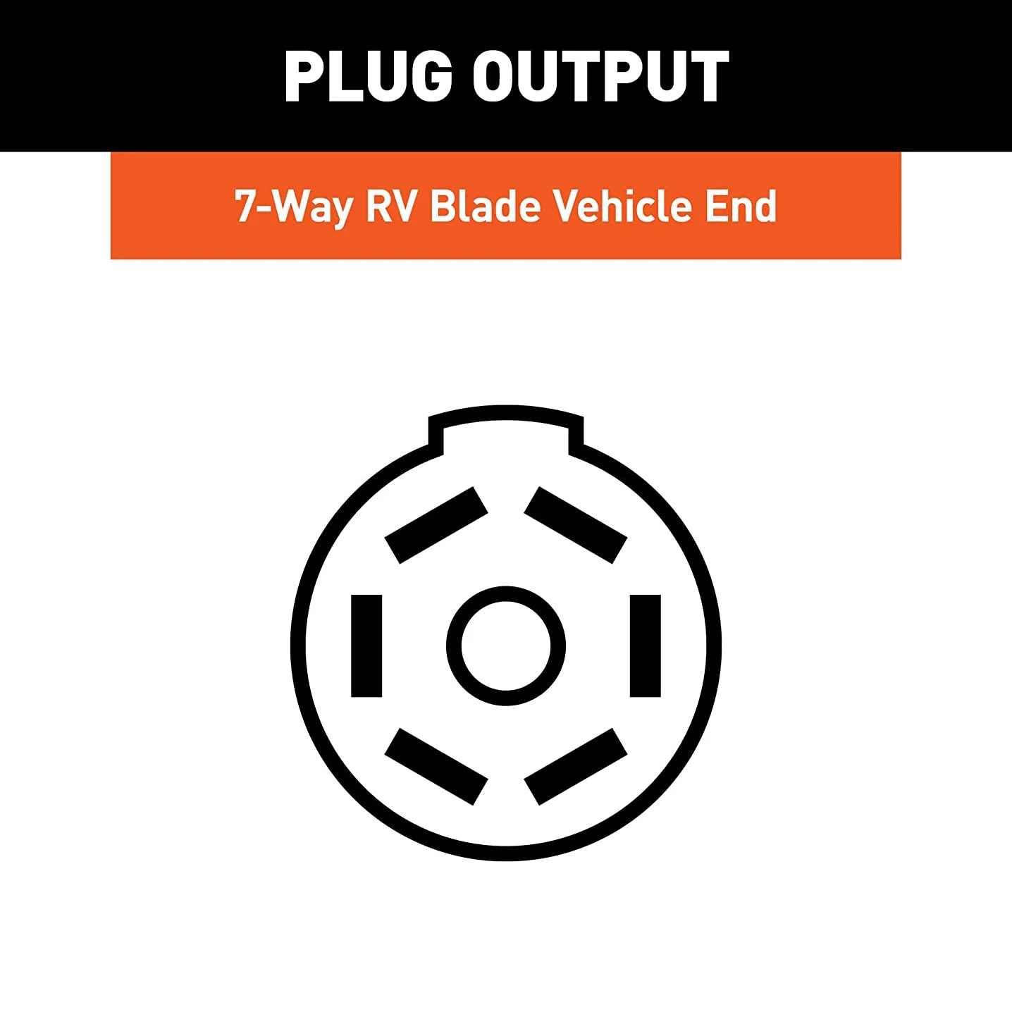 Extensão de cablagem de reboque de 7 pinos para cama de caminhão para Chevrolet Dodge Ford GMC Nissan Ram Toyota 56070