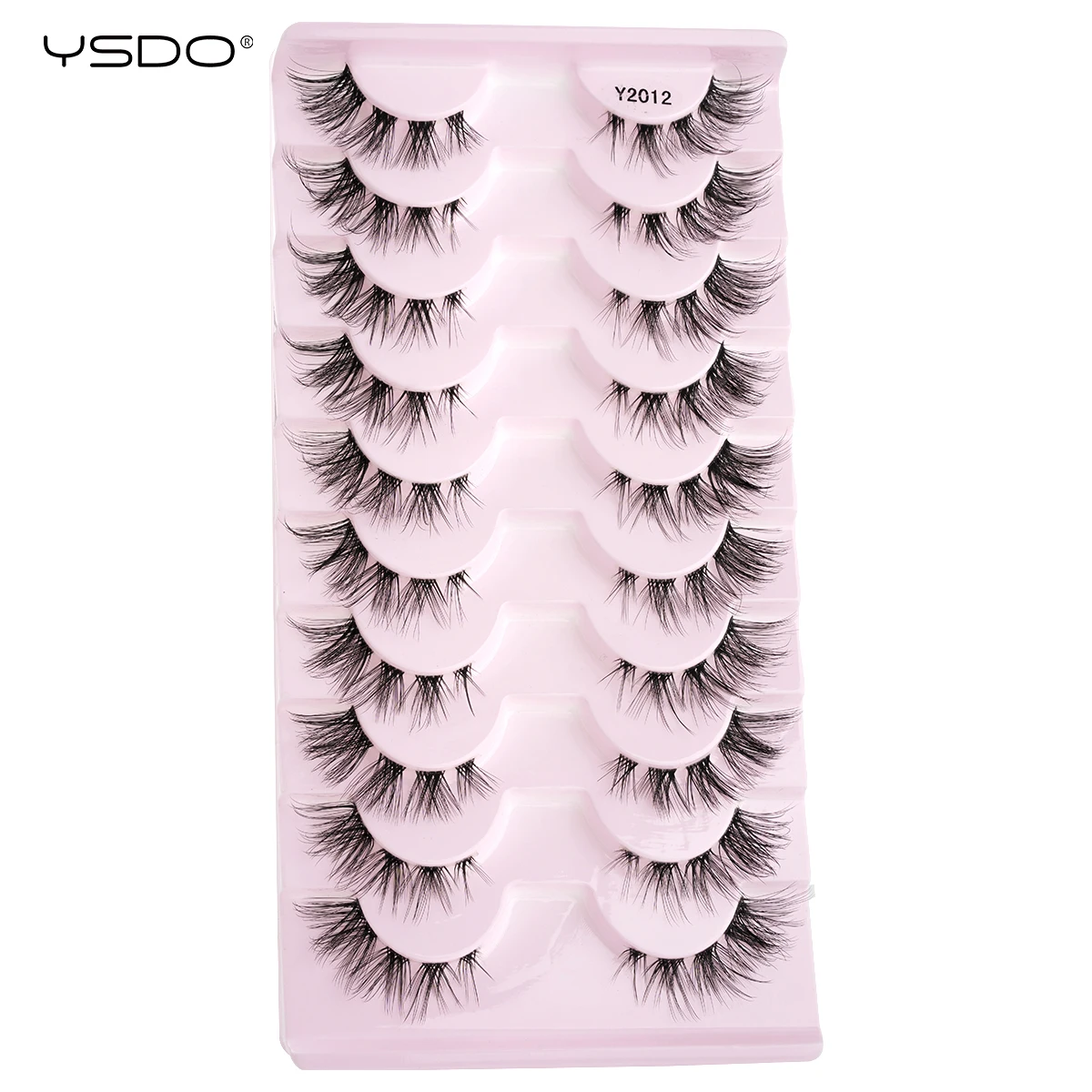 YSDO Cat Eyelashes 3/10 Pairs Fluffy Soft Volume Faux 3D Mink Lashes Natural Cross Eyelash Extension False Lashes Makeup Cilios