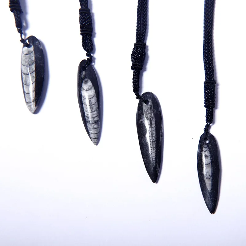 

Large Ammonite Stone Pendant Necklace Unique Natural Specimen Jewelry For Raw Gemstone Lovers Educational Decor