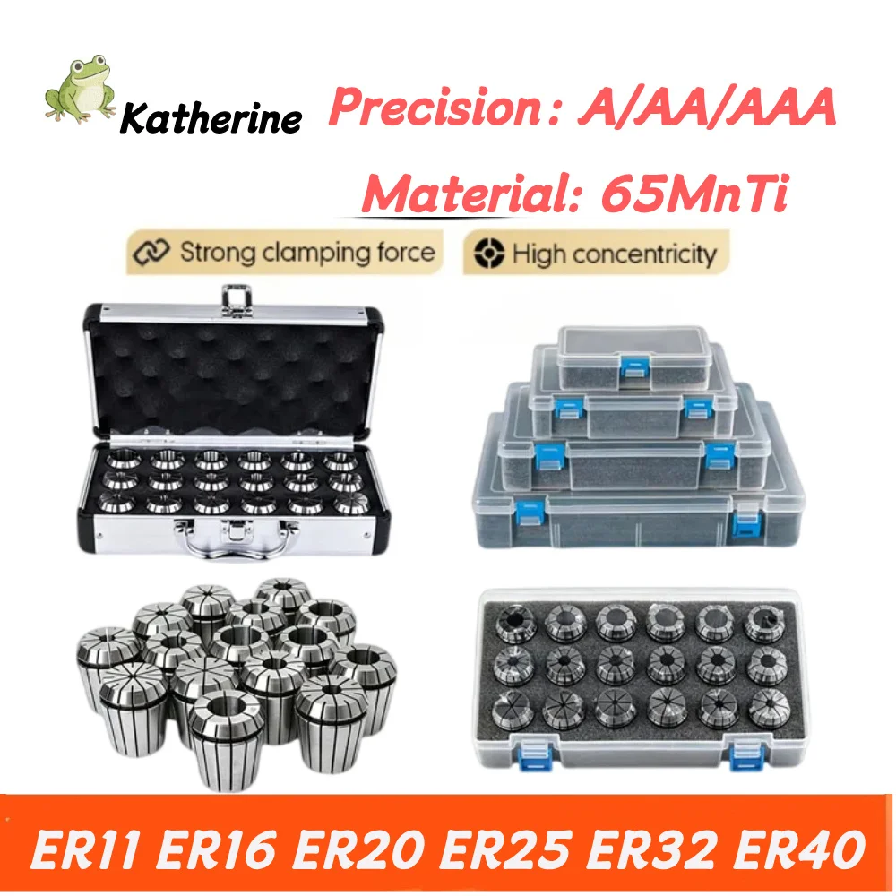 

Precision ER AAA Collet Set ER11 ER16 ER20 ER25 ER32 ER40 AA 0.008 A 0.015mm Tools Holder Clamping ER Spring Collect Chuck