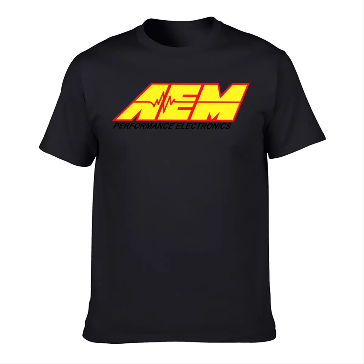 

Aem Racing Performance Electronics Logo Usa Size T-Shirt Fashion Top tee T Shirt Short Sleeve Cotton Men's Crew Neck Printed Tee