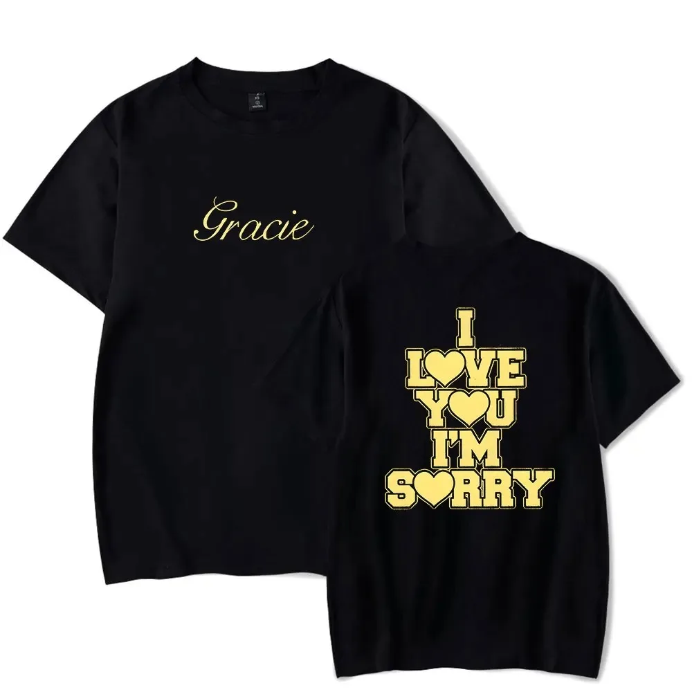 Gracie Abrams I Love You I'm Sorry Short Sleeve Merch Tee Women Men Crewneck Fashion Unisex T-shirt