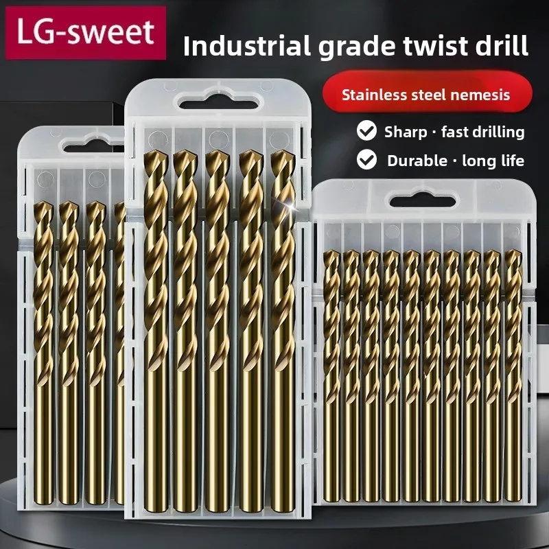 Straight Shank Twist Drill Bit, Multi-functional Alloy Drill Bit, Specially Designed for Stainless Steel Drilling