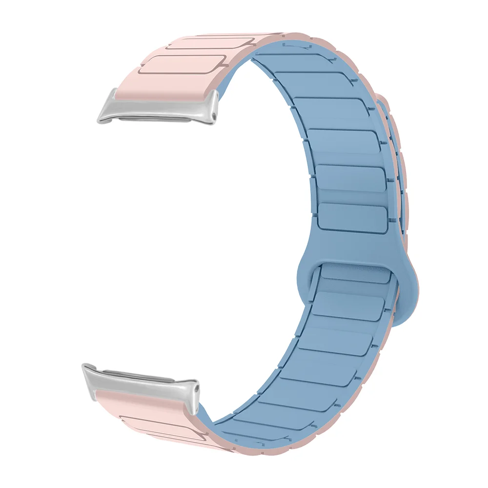 

20mm Magnetic Watch Strap For Honor Watch 4 Armor Style Stable Buckle Quick Release Lightweight High Quality Silicone Unisex