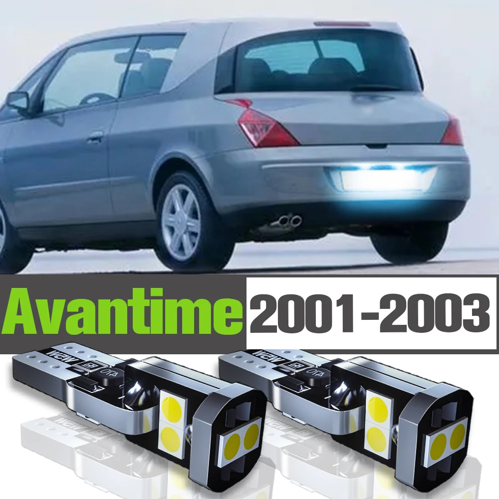 

2x LED License Plate Light Accessories Lamp For Renault Avantime 2001 2002 2003