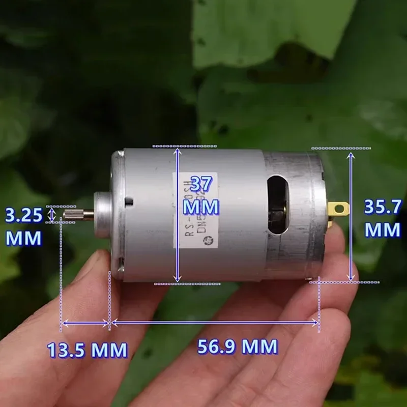Mabuchi RS-550SH-7522 Mini 550 Motor DC 12V 24000RPM High Speed Power Large Torque Motor Knurled Shaft DIY Electric Drill Tools