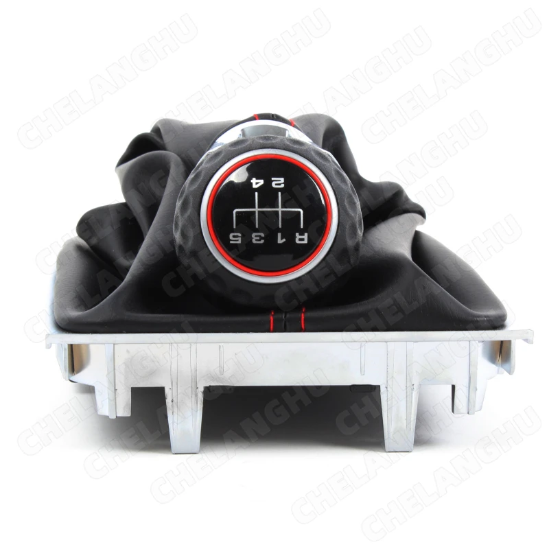 For VW Golf 7 A7 MK7 For GTI GTD 2013 2014 2015 2016 2017 2018 Car 5 / 6 Speed Car Gear Stick Level Shift Knob With Leather Boot