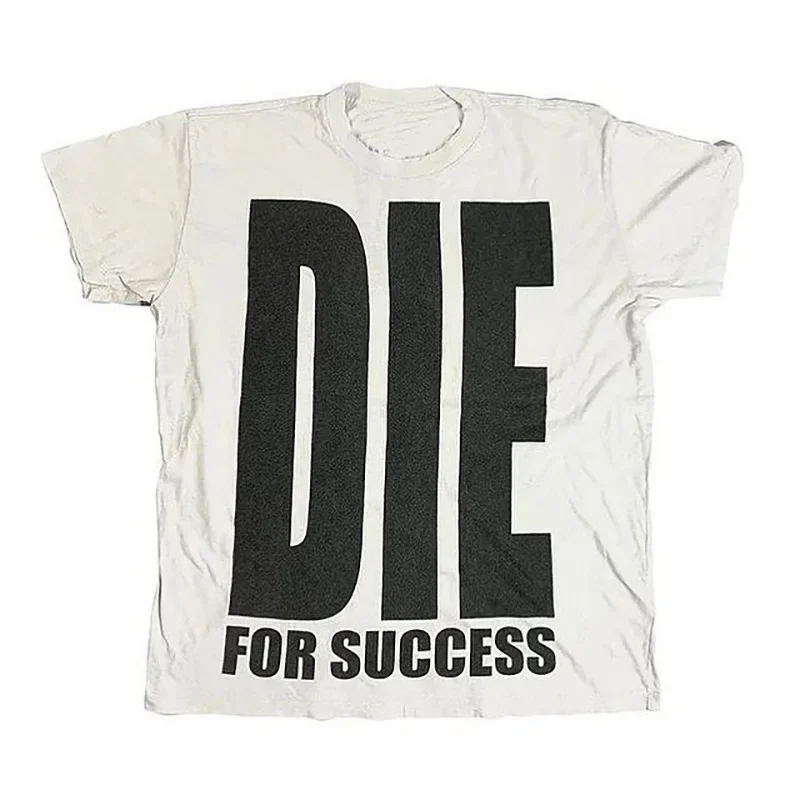 

Men's letter Harajuku print 100% pure cotton hip-hop style short-sleeved T-shirt punk streetwear top
