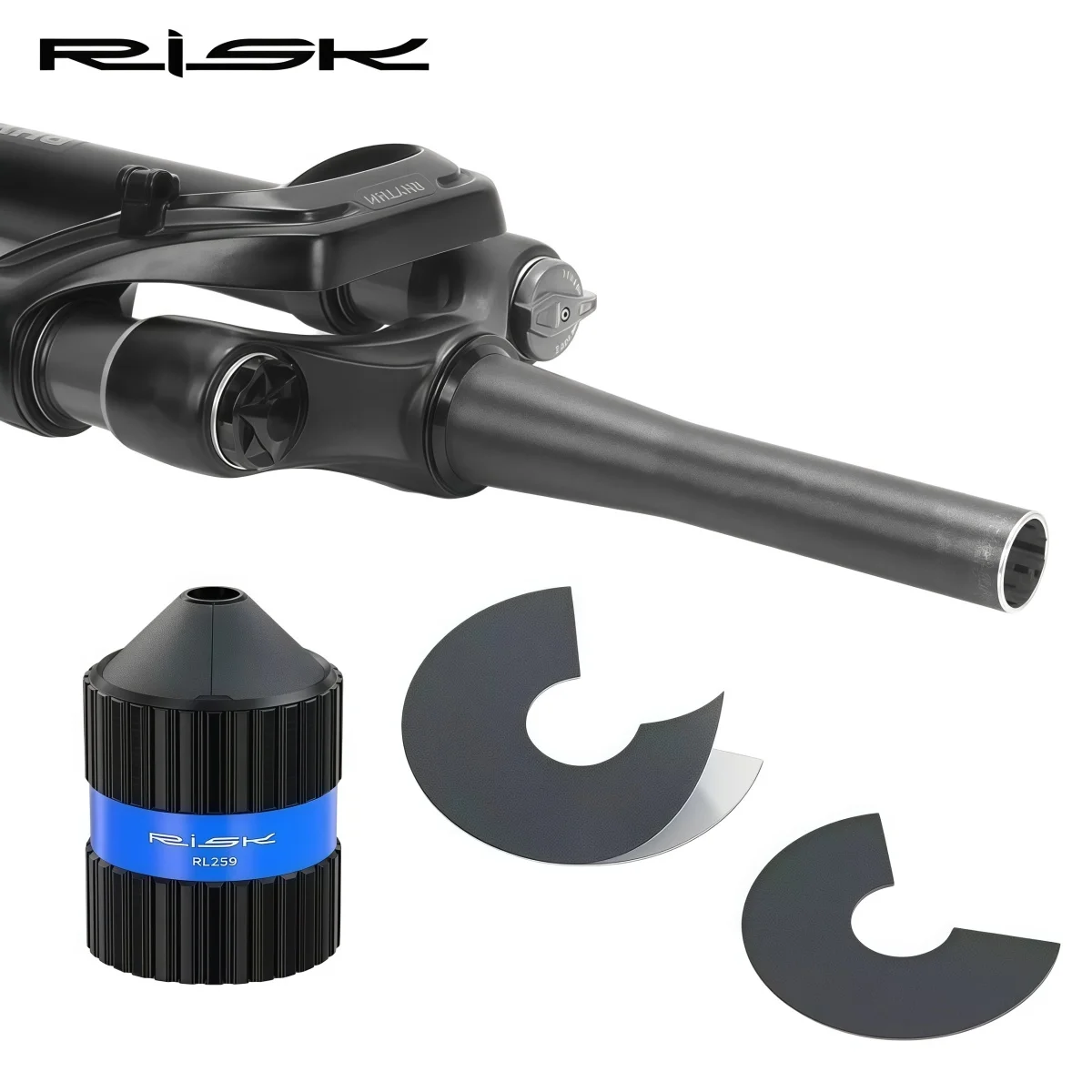

RISK RL259 Round Tube Sanding & Deburring Kit – For Carbon/Metal Fork Steerer & Handlebar 16-36mm With Spare Sandpaper
