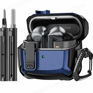 غطاء قفل أمان لحافظة 2024 Buds3 Pro غطاء جراب Samsung Galaxy Buds3 Pro جراب سماعة أذن فاخرة مع طقم تنظيف أفضل 10 مبيعا فاخرة يمكن التخلص منها Sousplat - No3