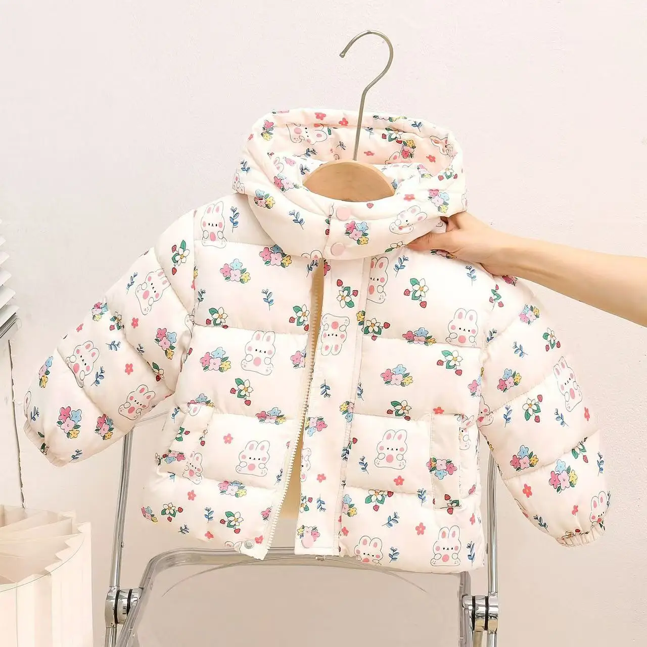 

Cotton Windbreak 2025 Cartoons Warm Plus Thicken Ten Degrees Below Zero Children's Clothin