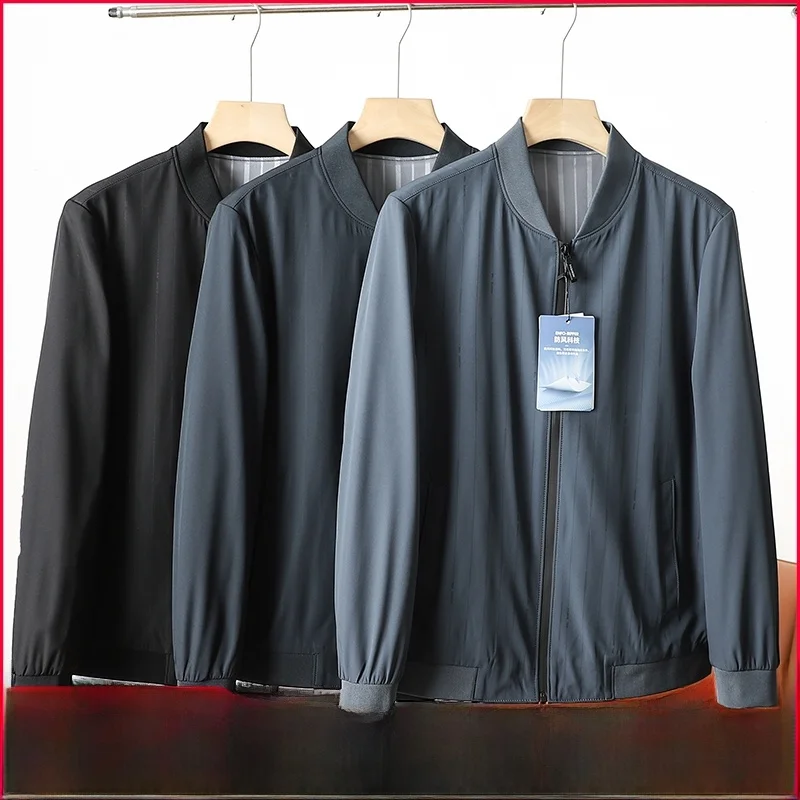 

Outdoor Tech Fabric Jaet Lightweight Comfortable Breathable Waterproof New Autumn Men's Faion Baseball Collar Coat