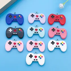 Randomly 6/10Pcs Colorful Resin Game Controller Charms Pendants For Jewelry Making DIY Earrings Necklace Bracelet Handmade