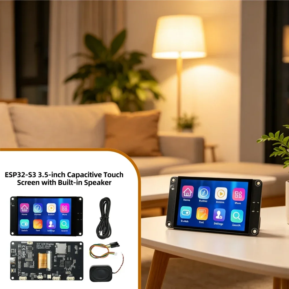 

Dual Core 240mhz Esp32 S3 2.8Inch 3.5Inch Display Board Built In Mic Speaker Rgb Indicator Tf Card Expansion Iic Uart Interface