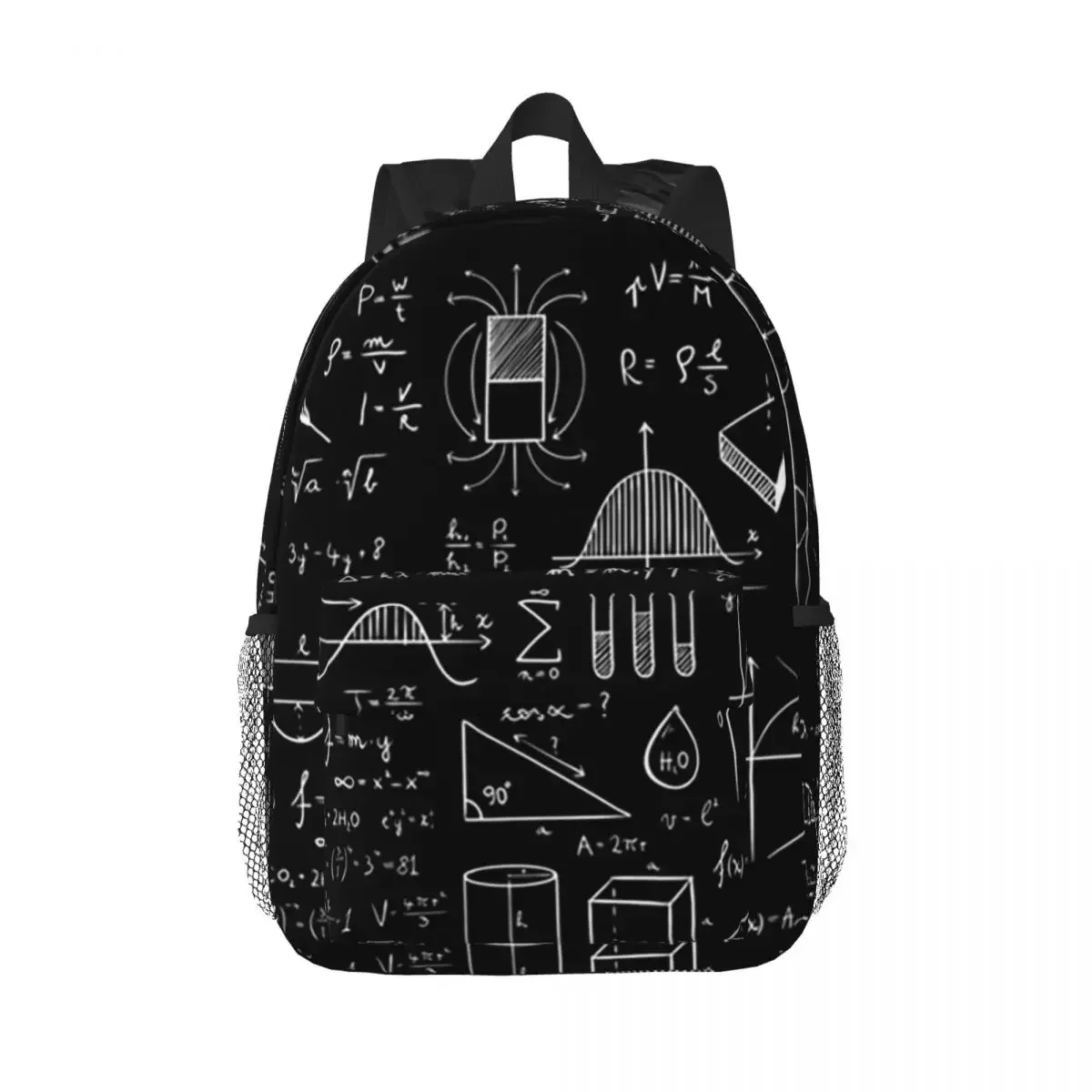 Ciência física padrão mochilas adolescente bookbag casual estudantes sacos de escola portátil bolsa de ombro grande capacidade