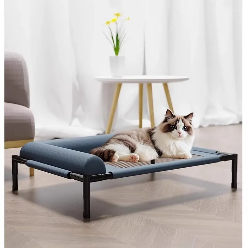 Outdoor Indoor Camping Travel Elevated Dog Bed Large Dogs All Season Washable Cooling Breathable Mesh Pet Cot Small Medium view 6