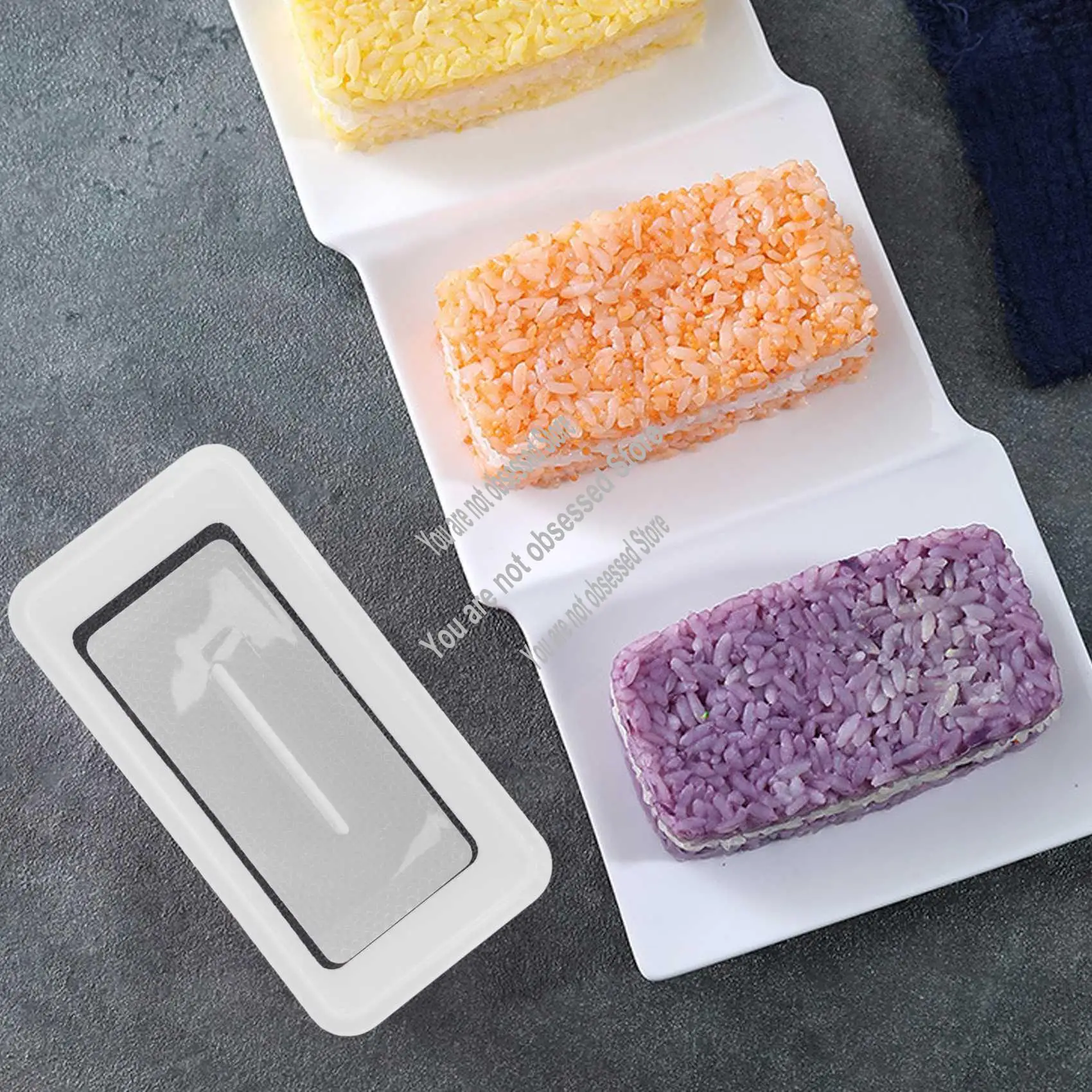 

4 шт., пресс-формы для приготовления мусуби с антипригарным покрытием, машина для приготовления спа-мубиби, нетоксичный набор для приготовления суши, гавайский спа, мубий-машина-A57X