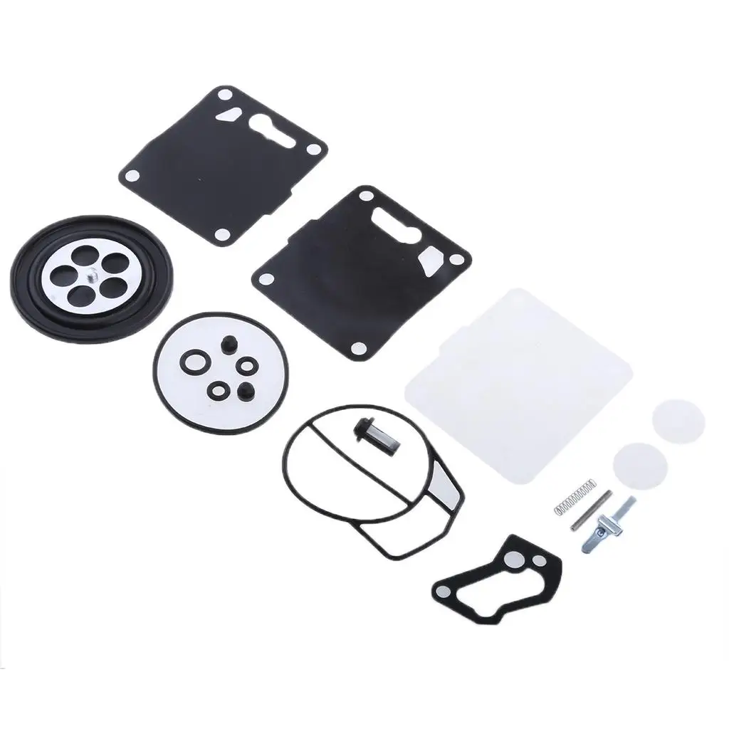 Carburetor Rebuild Kit Carb Repair Kit Durable Rubber Components for Mikuni Super BN with Square Gasket Pump