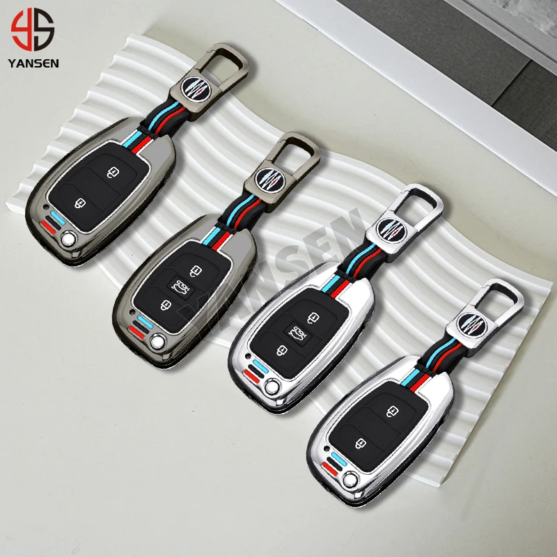 

New Key Case Cover For Hyundai Grand i10 Elantra ix35 ix25 i30 i40 Keychain Keyring Accessories