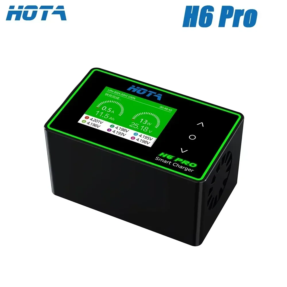 HOTA H6 Pro Duo AC/DC Smart Balance Charger AC200W DC700W 26A 1-6S LiPo LiHV with Regen Discharge for RC Drone Car Boat