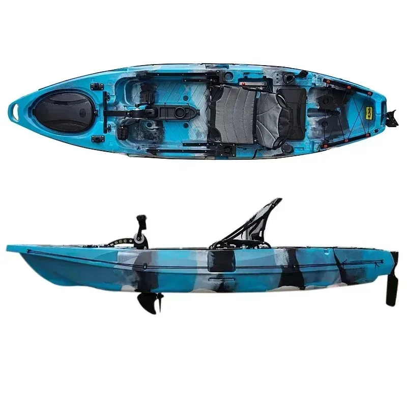 

11ft Hands free pescador Ocean foot pedal drive kayak for fishing with pedal propeller