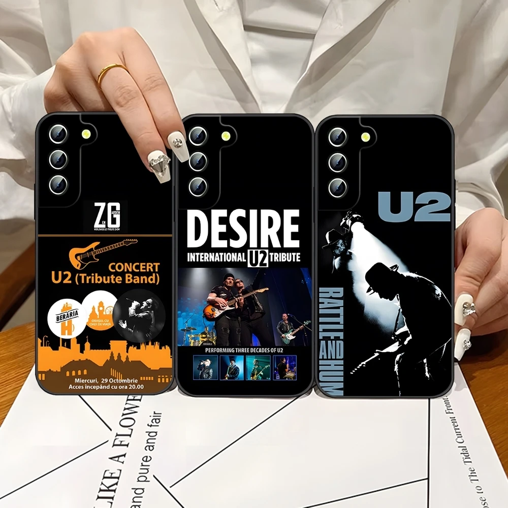 U2 Tribute Band Rattle And Hum Phone Case For Samsung S24 Ultra S22 S23 S20 Fe S21 Plus Galaxy A54 A34 A24 A53 M54 Cover