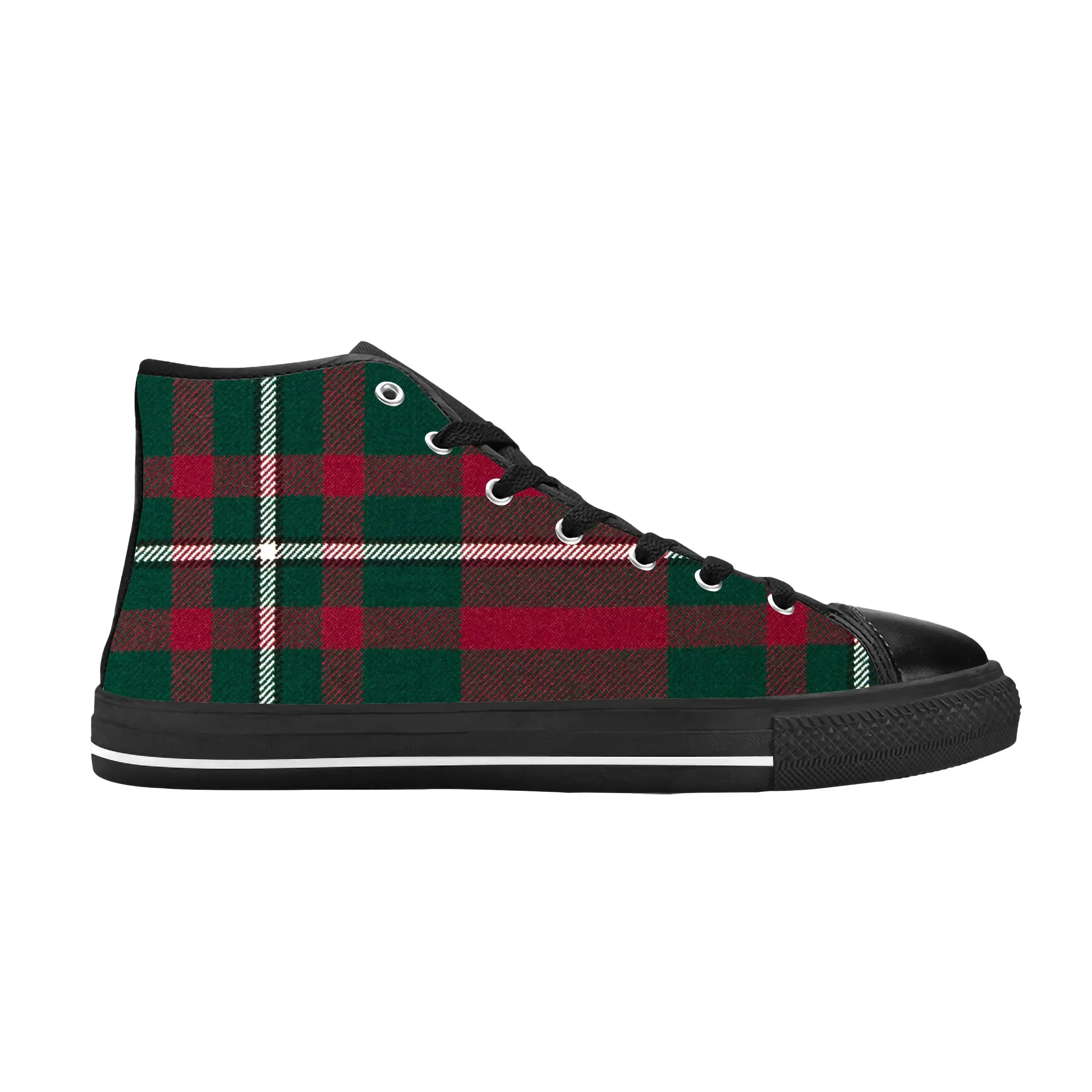 MacGregor Scottish Stewart Clan Tartan Cool Casual Zapatos de tela de caña alta cómodos y transpirables con estampado 3D para hombres y mujeres
