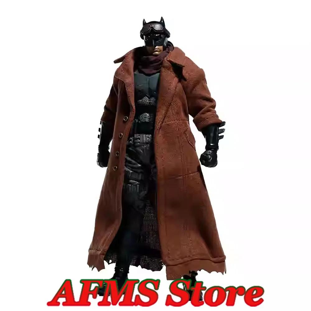 

1/12 Scale Collectible Figure Desert Batman Hero Trench Coat Scarf With Wire Fit 7Inch Men Soldier Action Figure Body Dolls
