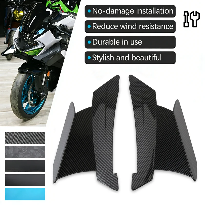 

Fit For CFMOTO 675SR 675SR-R 675 SR SRR SR-R 675SRR Motorcycle Fixed Wind Wing Front Aerodynamic Winglet Carbon Fiber Fairing