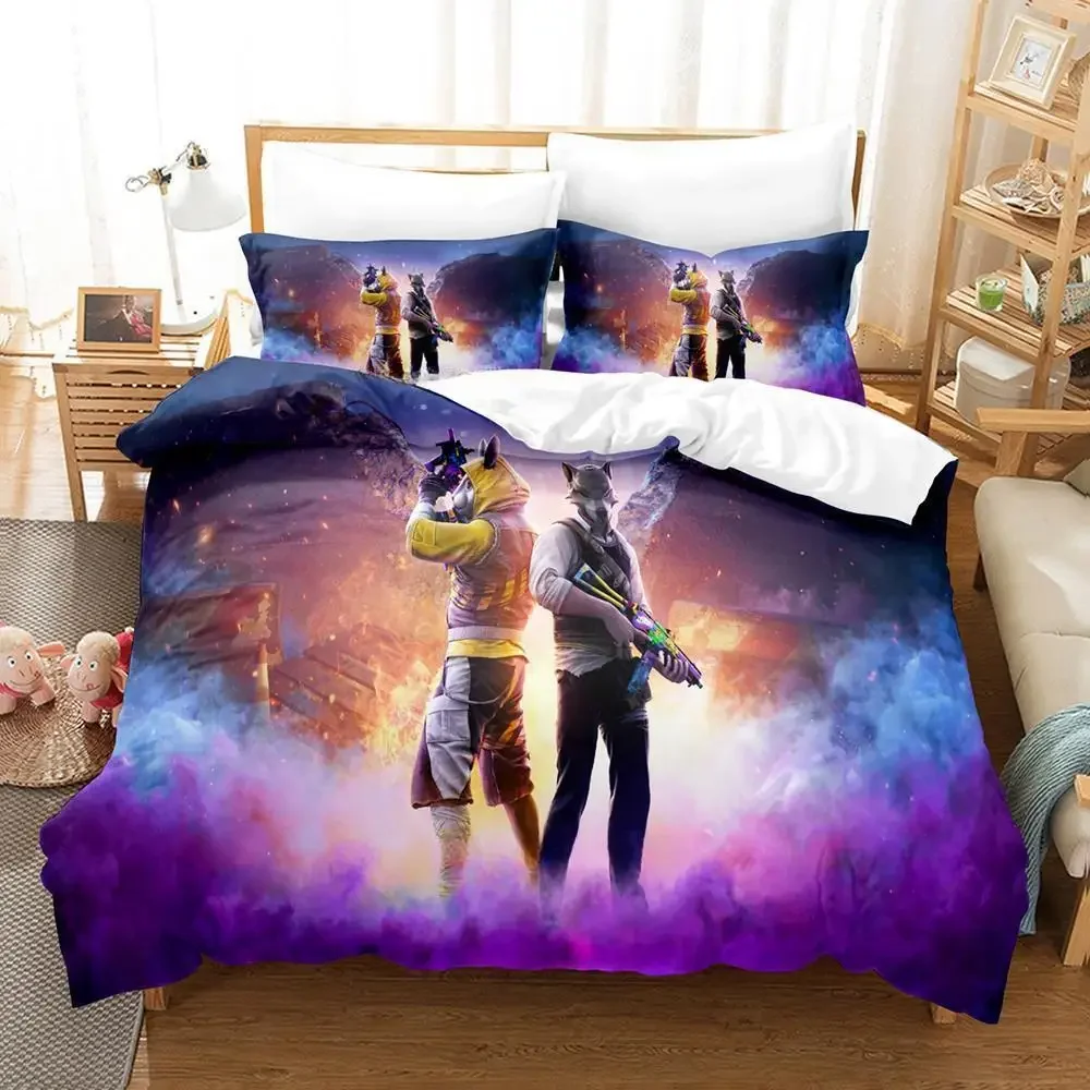 New Warface Breakout Bedding Set Single Twin Full Queen King Size Bed Set Adult Kid Bedroom Duvet cover Sets Anime Bed Sheet Set