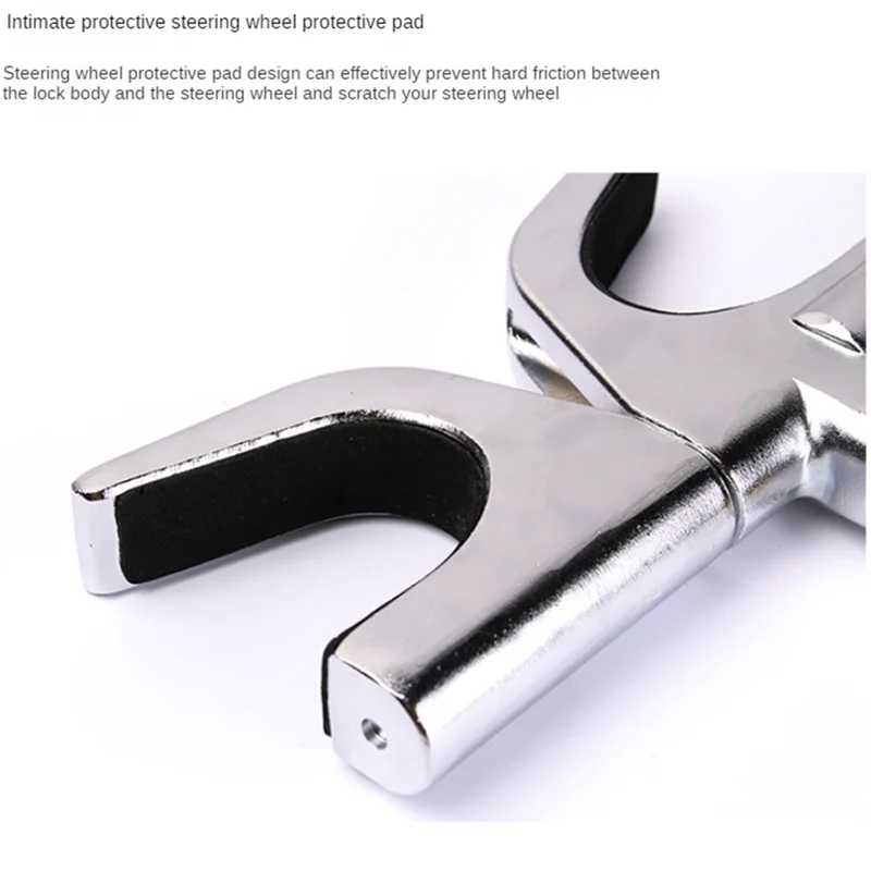 

AV34-Замок рулевого колеса автомобиля, Замок колеса, Противоугонный замок автомобиля, зажим с регулируемой длиной, двойной крючок