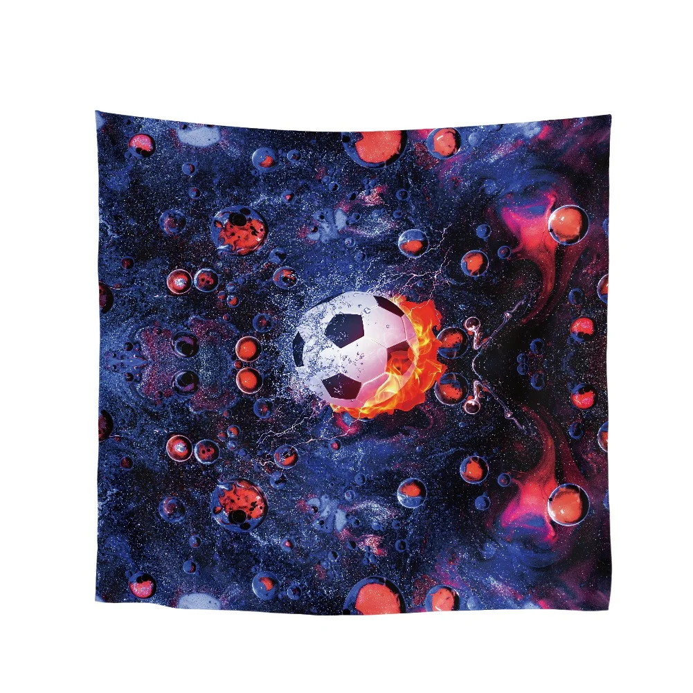 

2022 New Silk Square Scarf Women Spring Hair Bands Foulard Female Bandana Design Football Print Scarves Neckercheif Casual