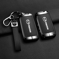 Zinc Alloy Car Key Case Holder Key Accessories Keychain For Mazda 3 6 Cx30 Cx9 Cx5 Cx8 MX5 MX30 X5 X9 Ss30 Key Cover keyring