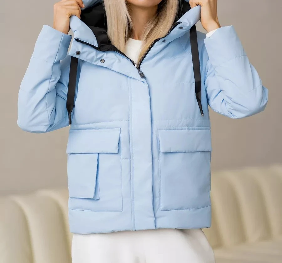 2025 New Short Bread Jacket Women's Winter Cotton Jacket Trend Simple